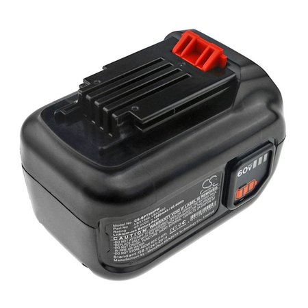 ILC Replacement for Black & Decker 60V MAX Trimmer Battery 60V MAX TRIMMER